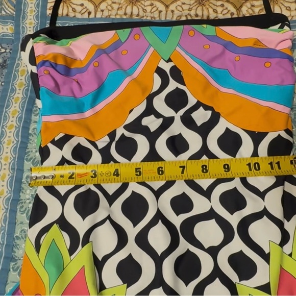 Trina Turk Balboa Bandeau one pc swimsuit, sz 10, gently used. - Picture 4 of 9